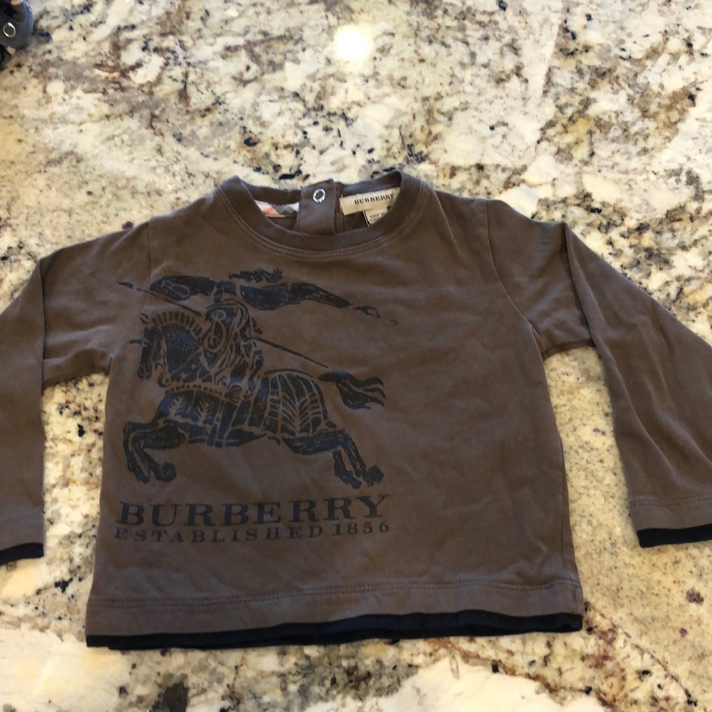Authentic Burberry baby long sleeve shirt